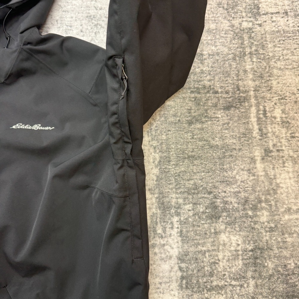 Eddie Bauer Jacket Womens 2X Black Weatheredge Plus Waterproof Hood Rain Wind - Picture 8 of 12